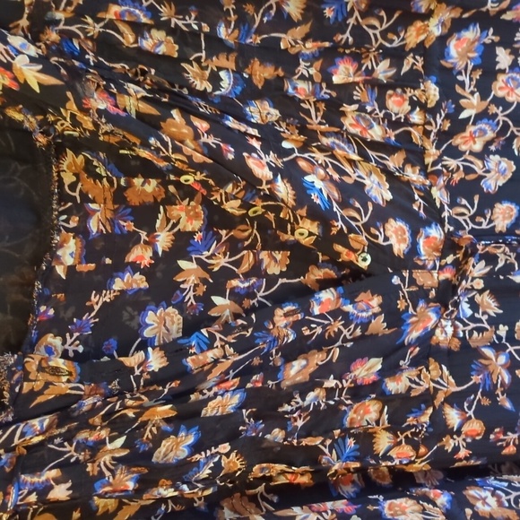 Free People Samara Sleeveless Plunging Neckline Floral Print Tapered Jumpsuit - Picture 5 of 12